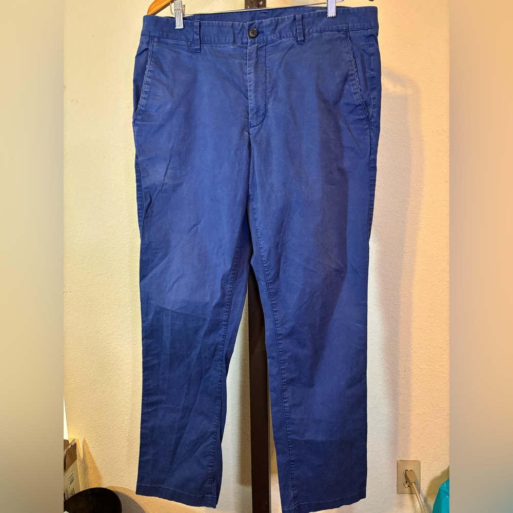 Bonobos Blue Chinos Classic Style Slim Fit Cotton Stretch 36x33